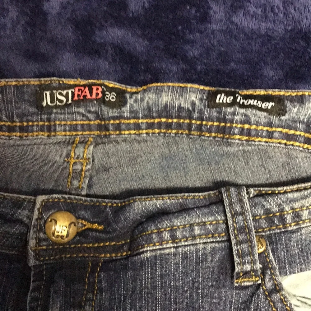 Just Fab Plus Skinny Jeans - Blue - Size 14
